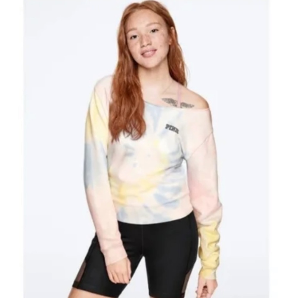 (NWT) Victoria’s Secret PINK Everyday Lounge Crop Crew, Small